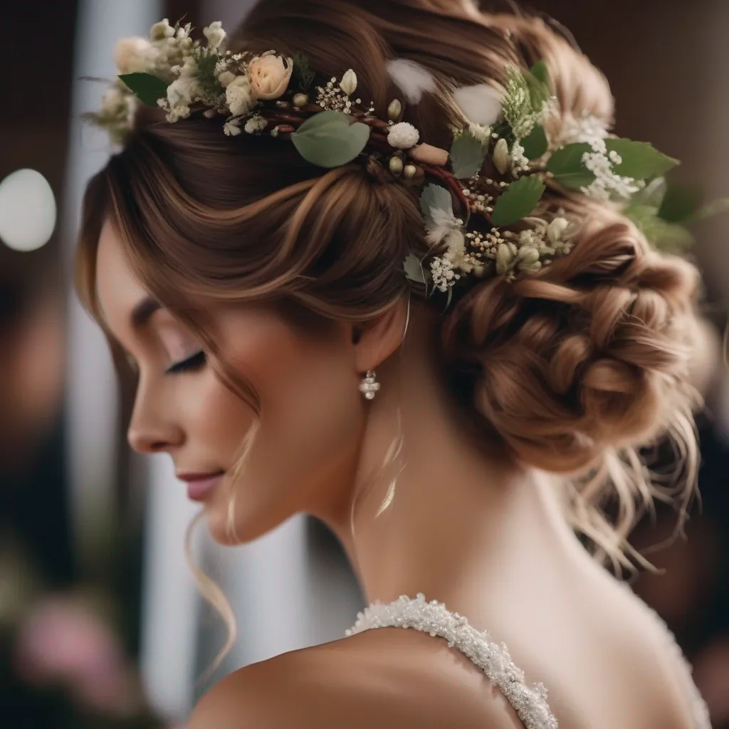 noiva penteado boho flores rustico 1 noiva penteado boho flores rustico 1