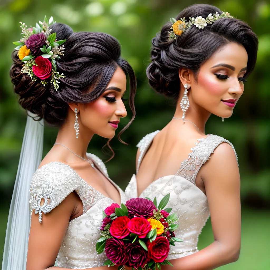 noiva penteado flores natureza noiva penteado flores natureza