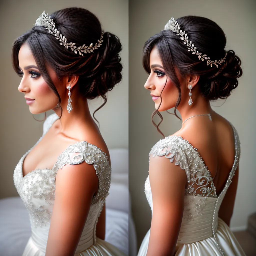 noiva tiara penteado classico
