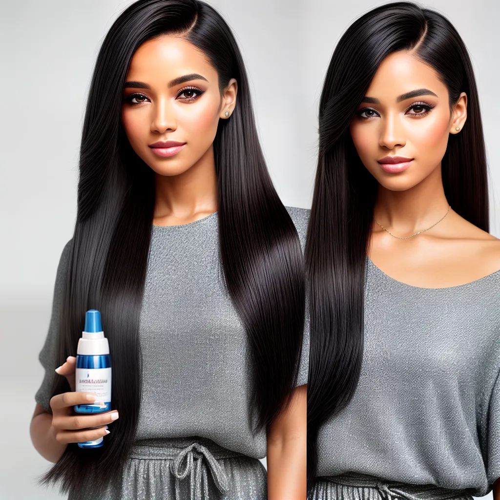 mulher cabelo brilhante oleo pente