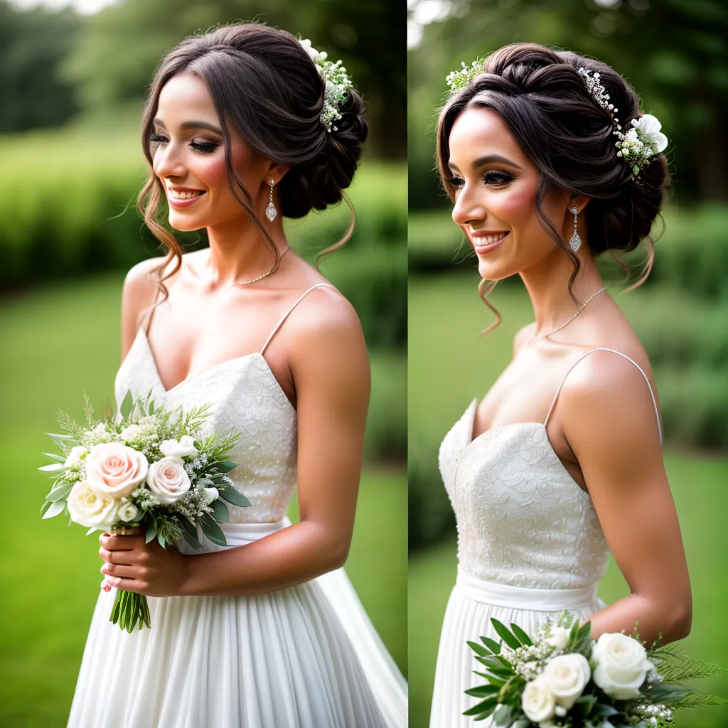 noiva sorriso radiante penteado boho verao