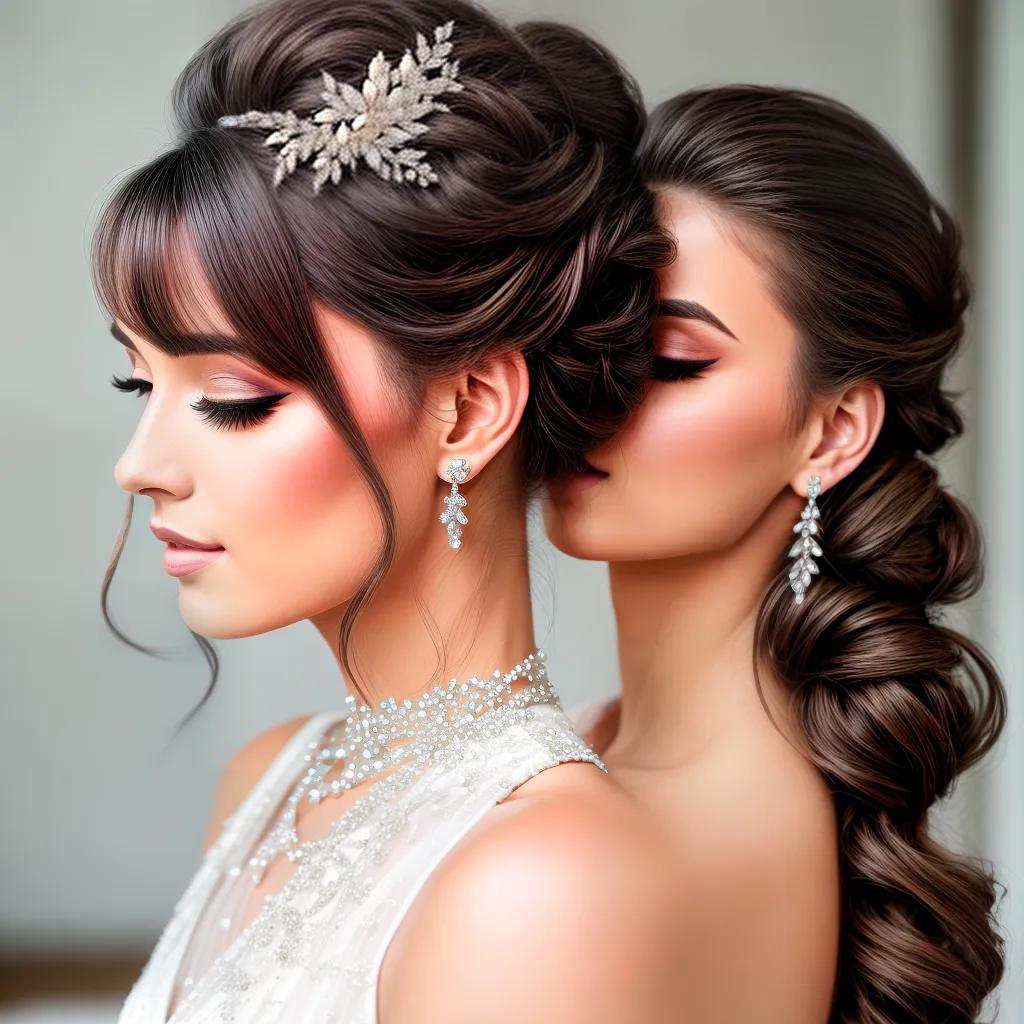 penteado noiva prata cristais
