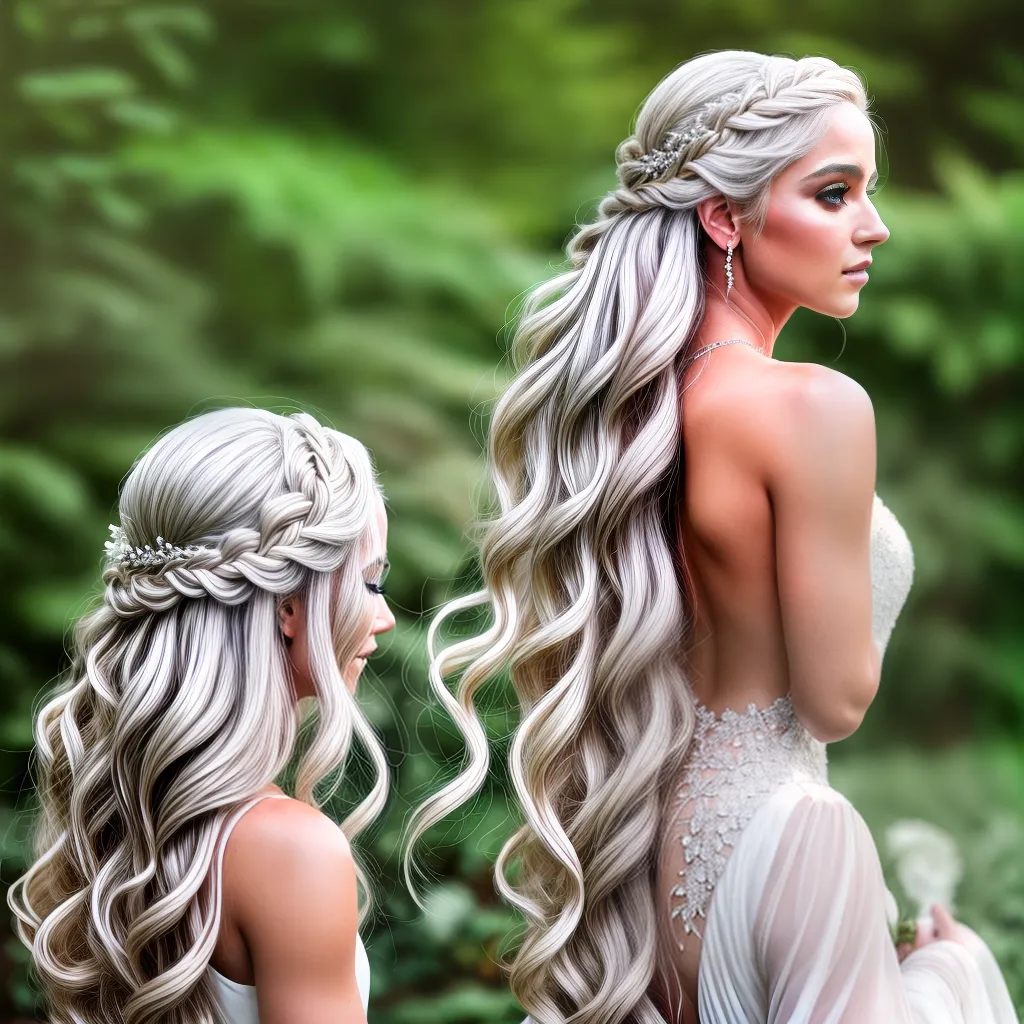 noiva cabelo ondas prateado game of thrones