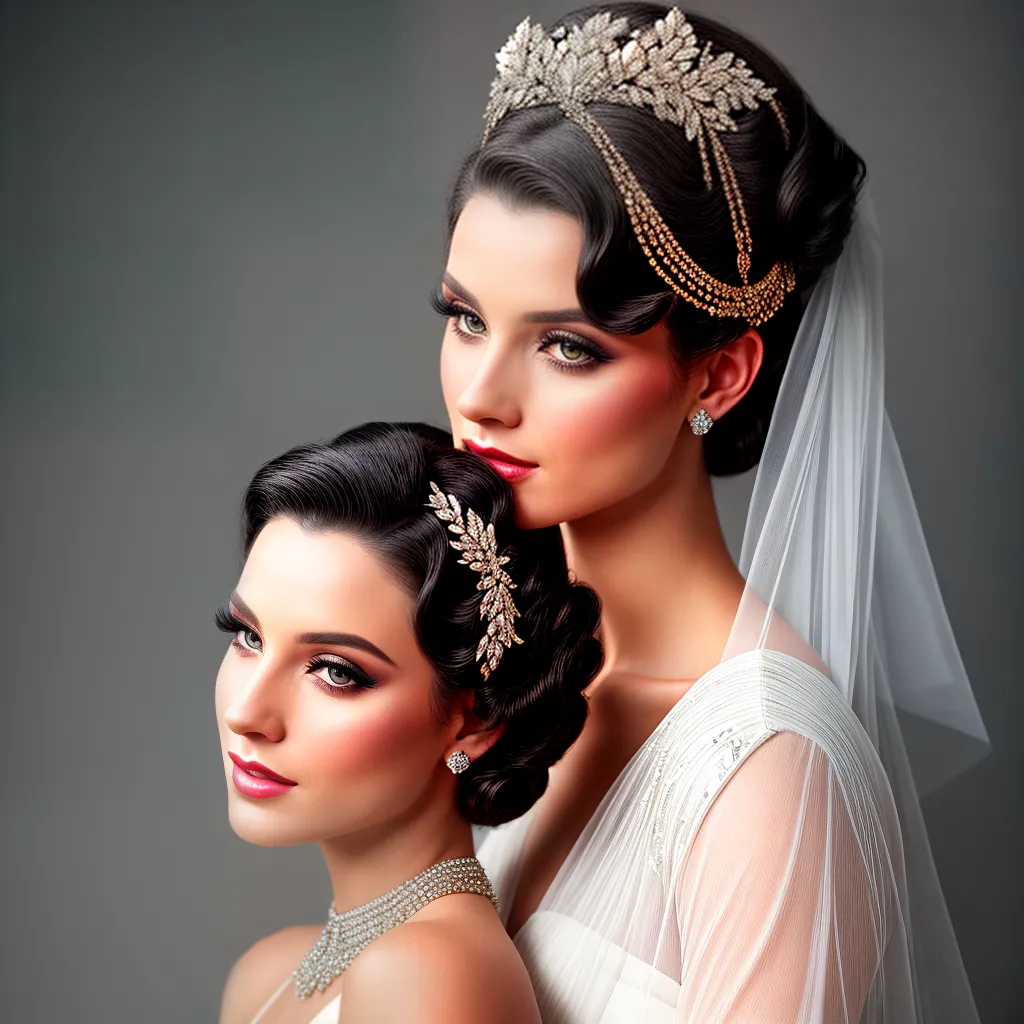noiva glamour penteado vintage anos20