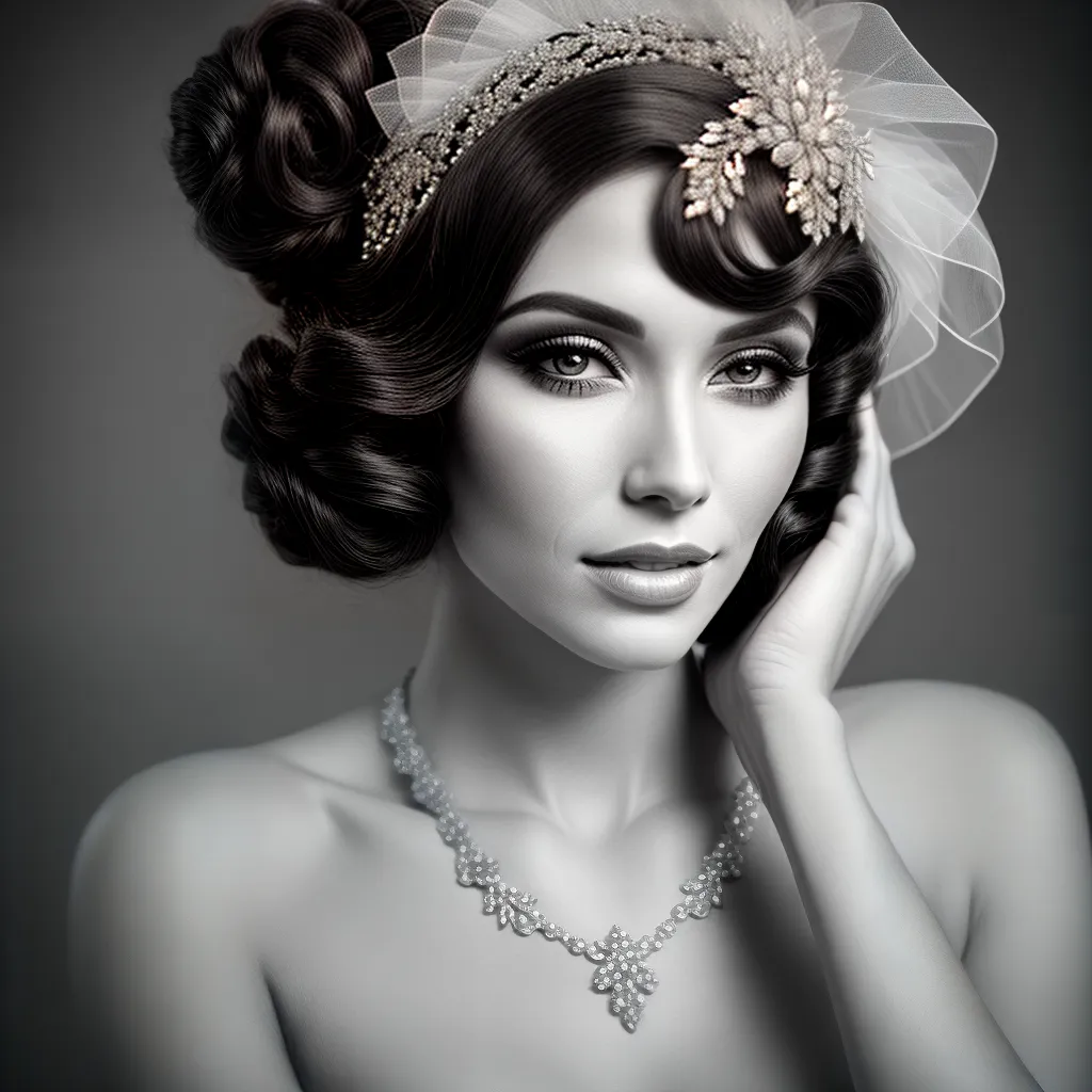 noiva penteado 1920 glamour