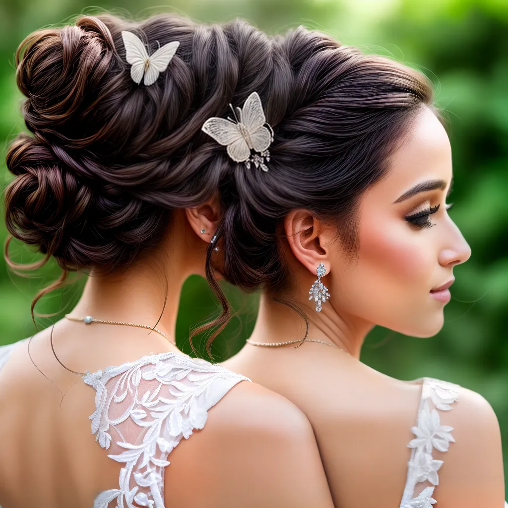 penteado noiva borboletas penteado noiva borboletas