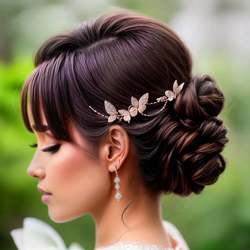 penteado noiva borboletas pastel penteado noiva borboletas pastel