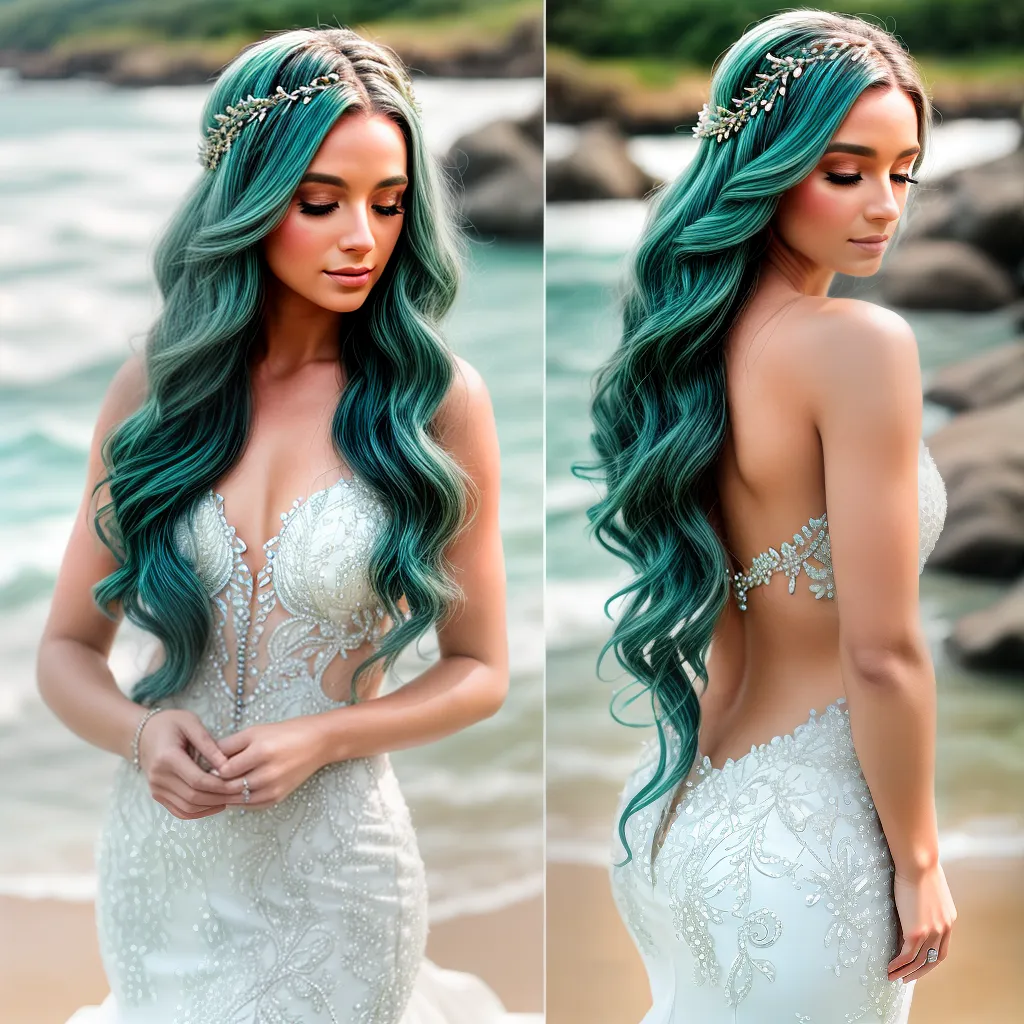noiva ondas sereia acessorios cabelo