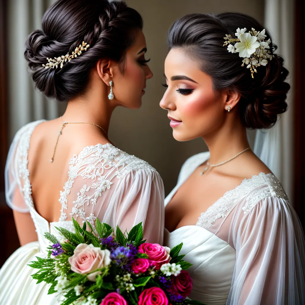 noiva penteado flor camera vintage
