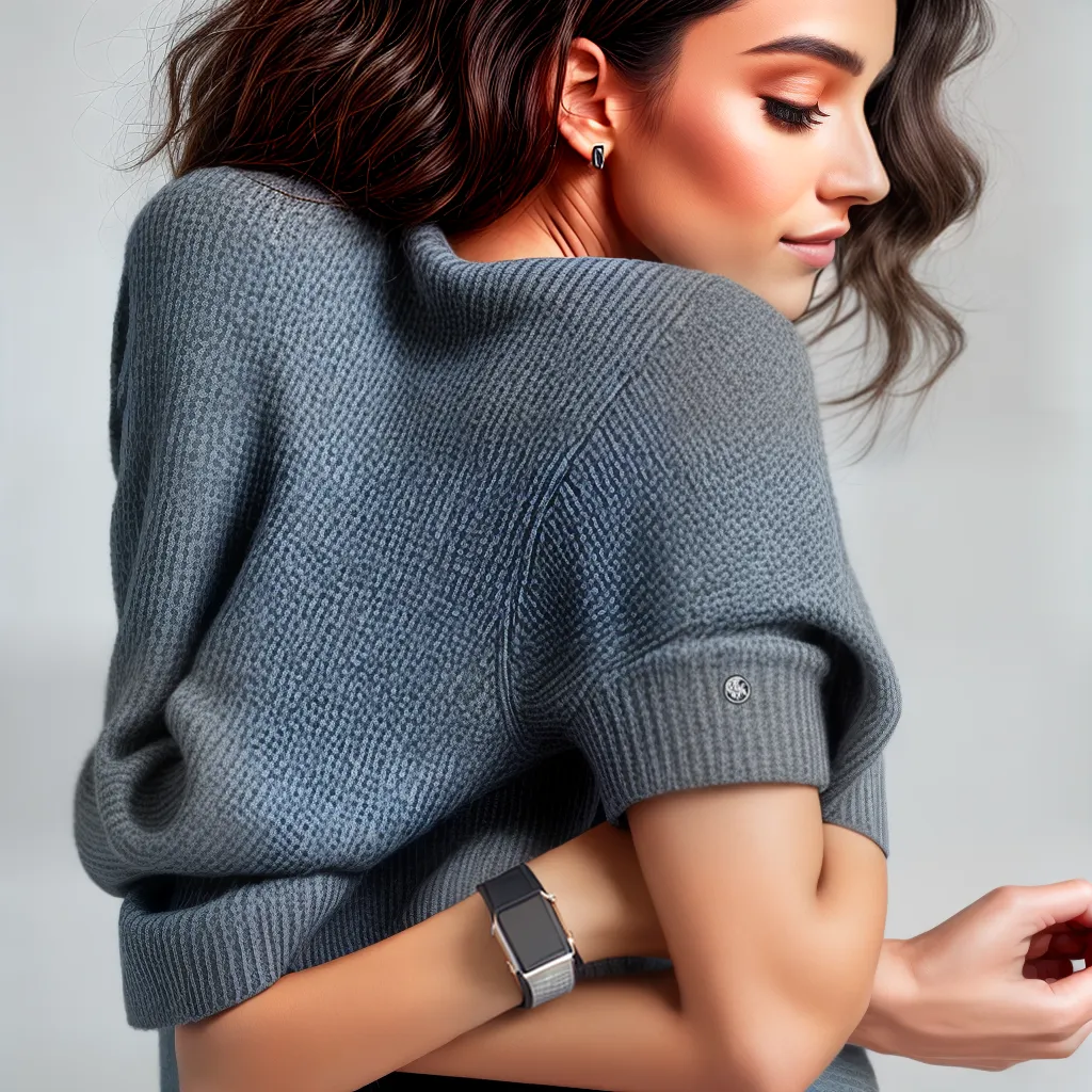 mulher estilosa smartwatch integracao moda