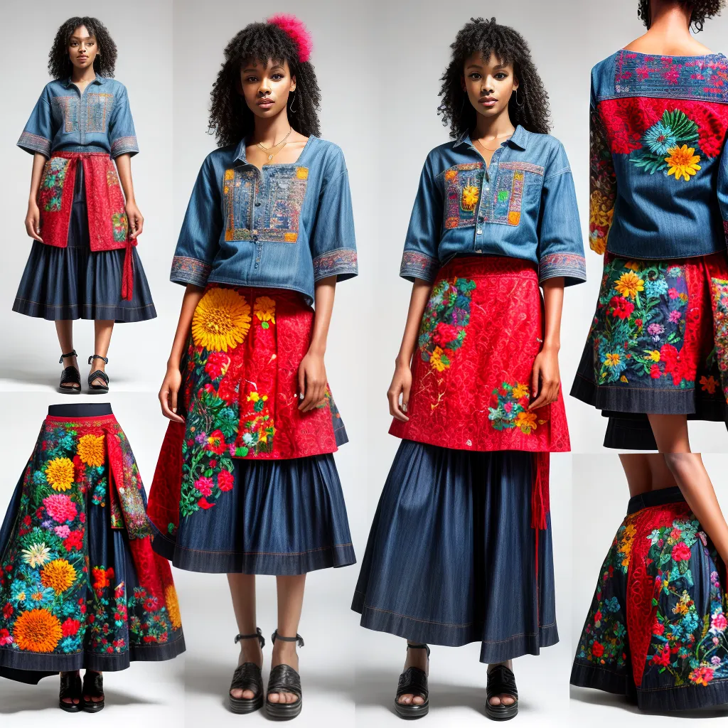 look estiloso upcycling denim bordado look estiloso upcycling denim bordado
