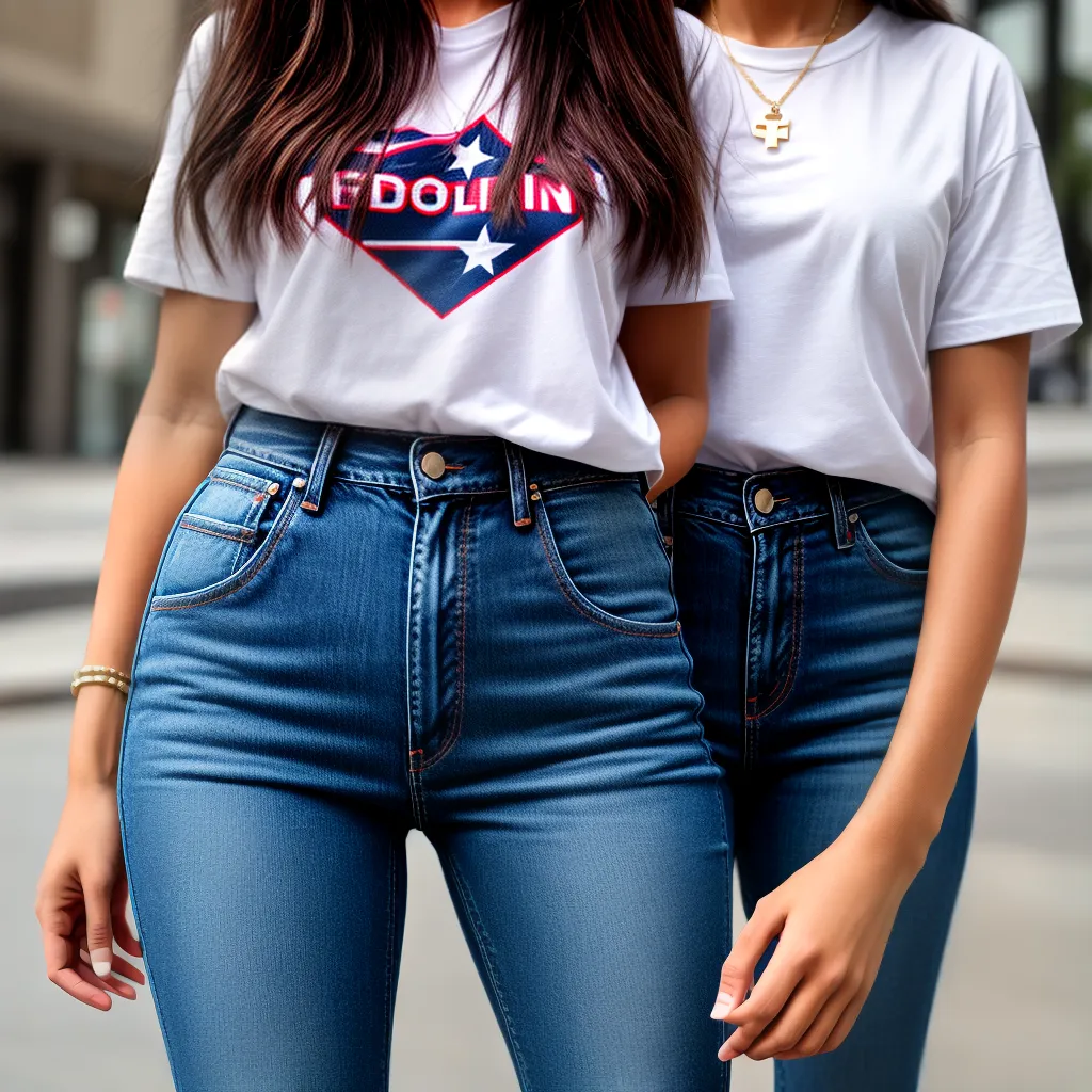 camiseta slogan politico jeans estiloso