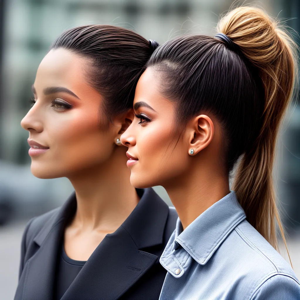 mulher penteado ponytail trabalho