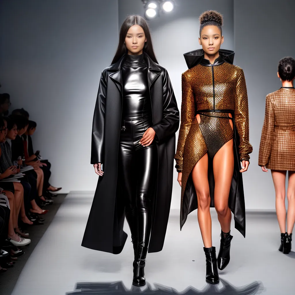 desfile moda futurista sustentavel