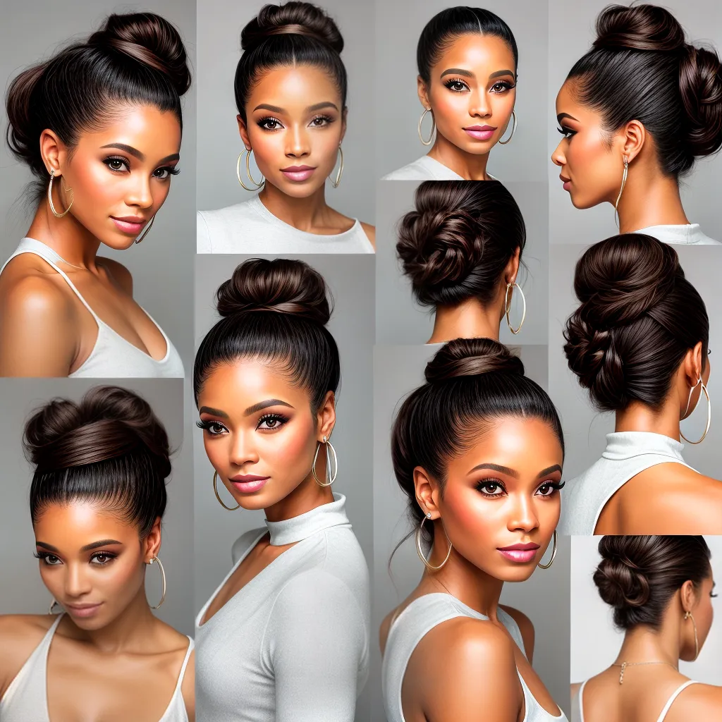 mulher cabelo penteado bun mulher cabelo penteado bun
