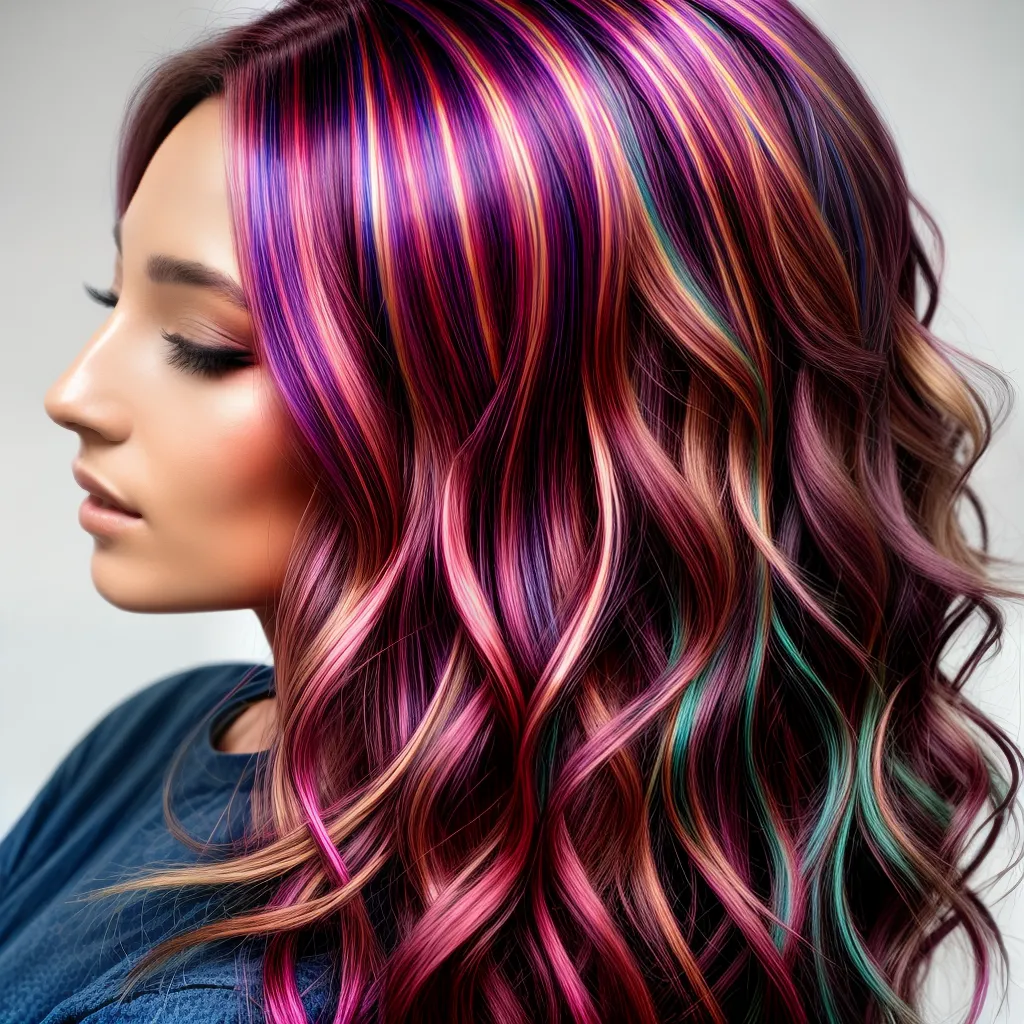 cabelo ondas destaques brilho