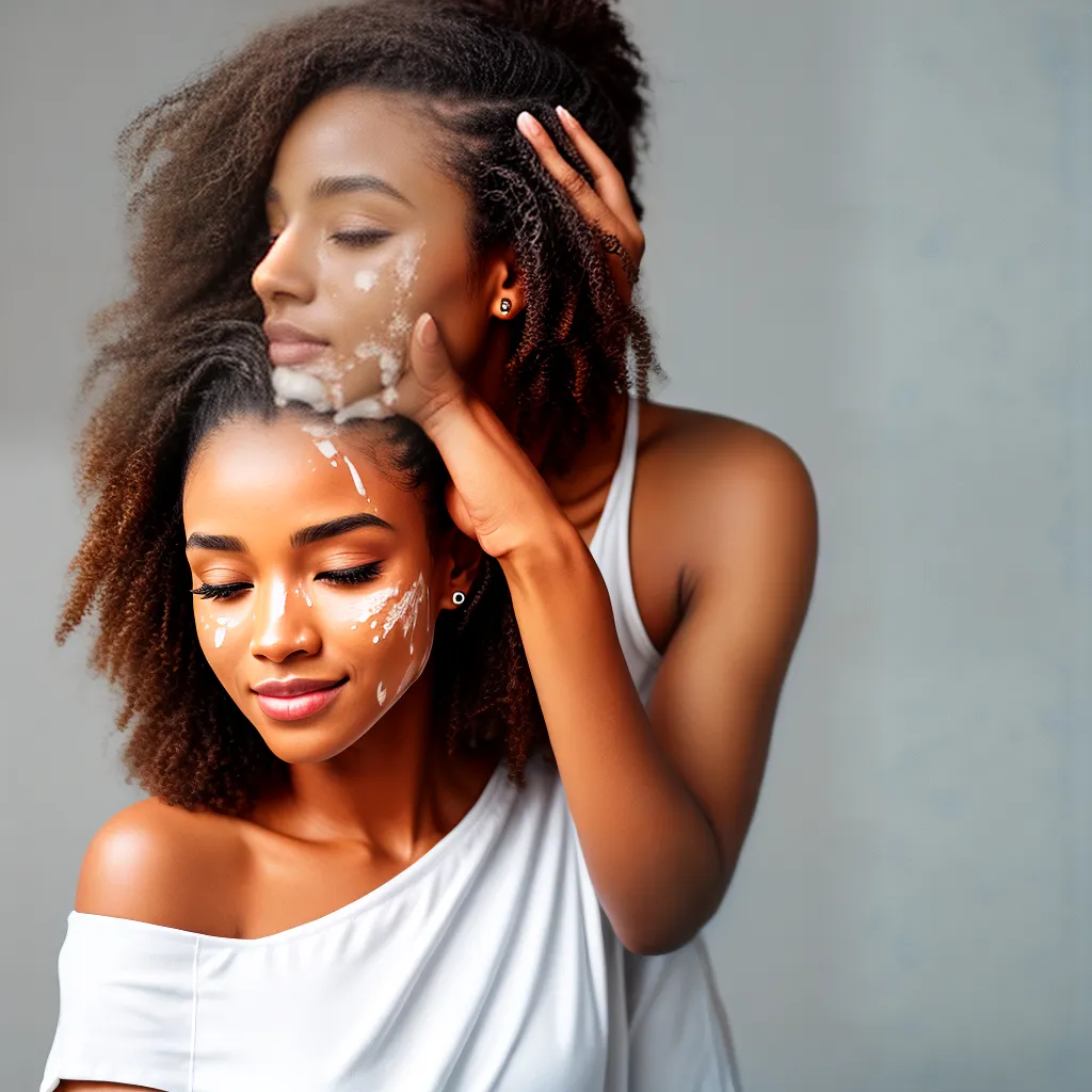mascara facial massagem couro cabeludo