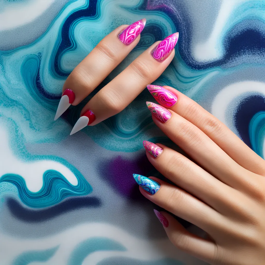 unhas marmorizadas design unico unhas marmorizadas design unico