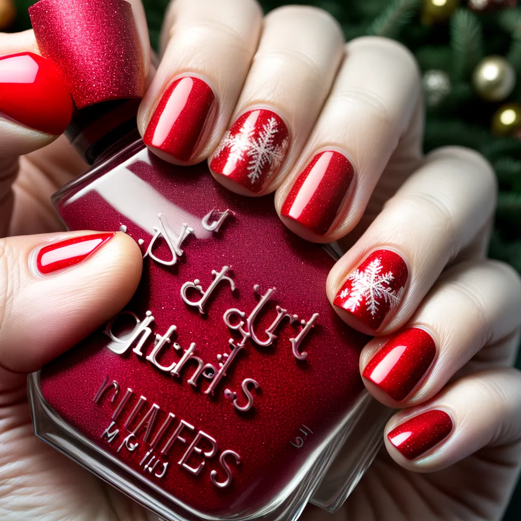 unhas natal ano novo artes brilho