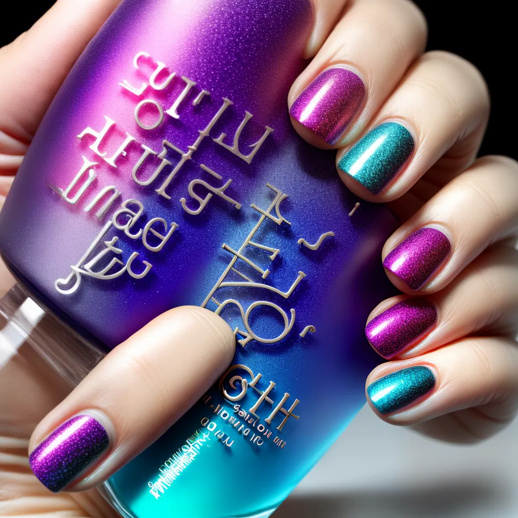 unhas holograficas coloridas brilho