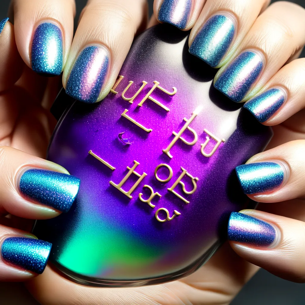 unhas holograficas design criativo