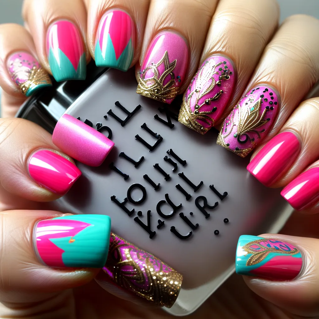 unhas boho chic artes vibrantes