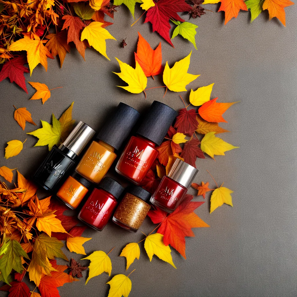 unhas outono designs coloridos