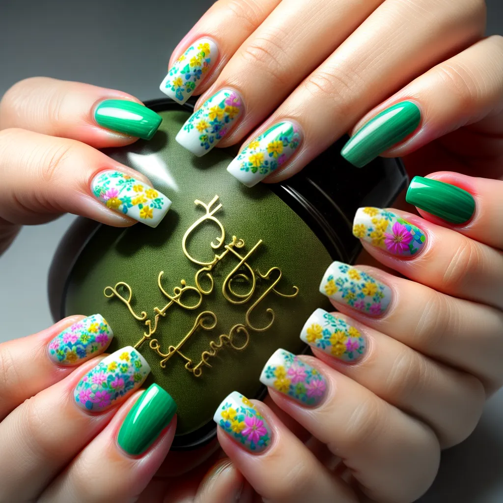 unhas natureza flores borboletas unhas natureza flores borboletas