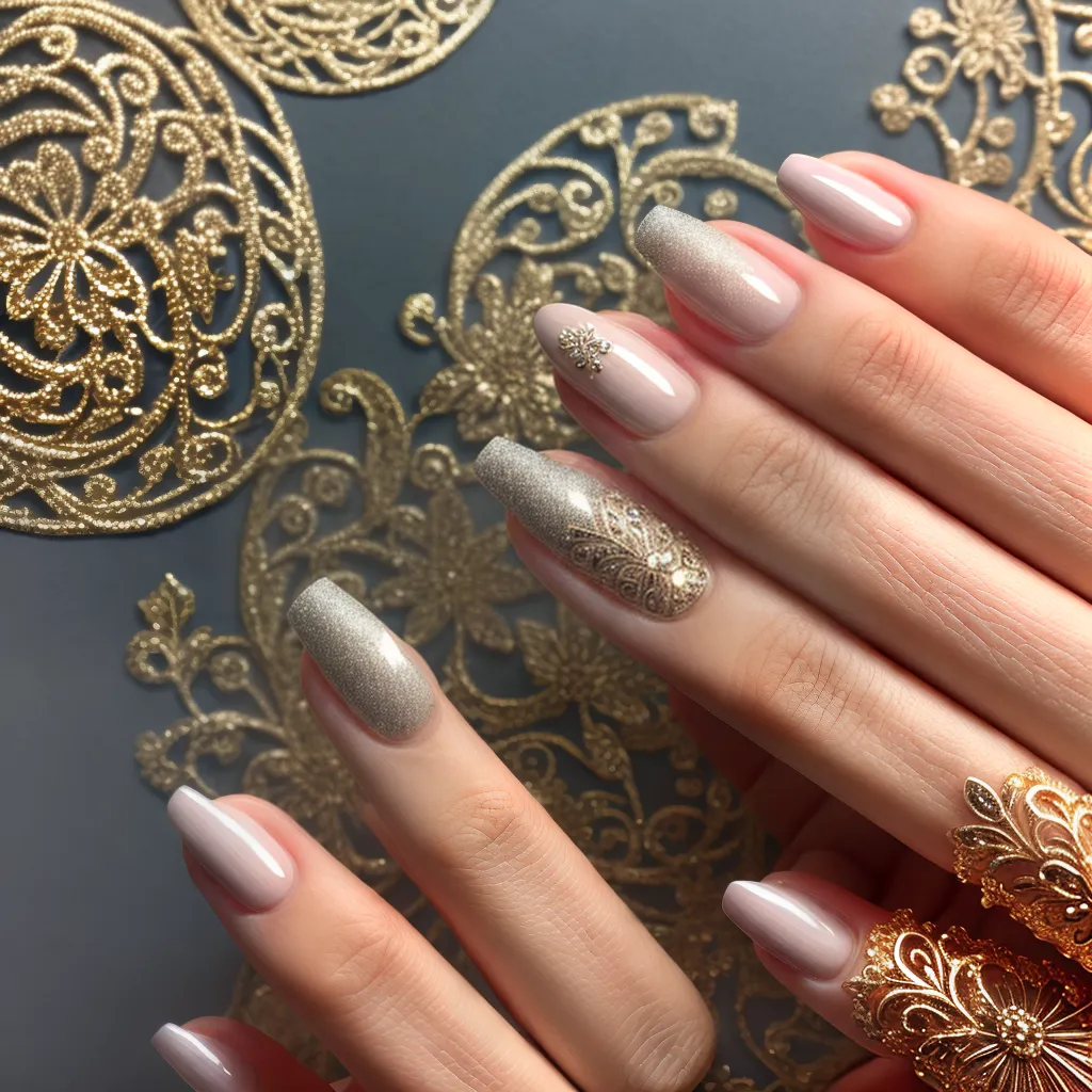 unhas filigree ouro prata artesanato
