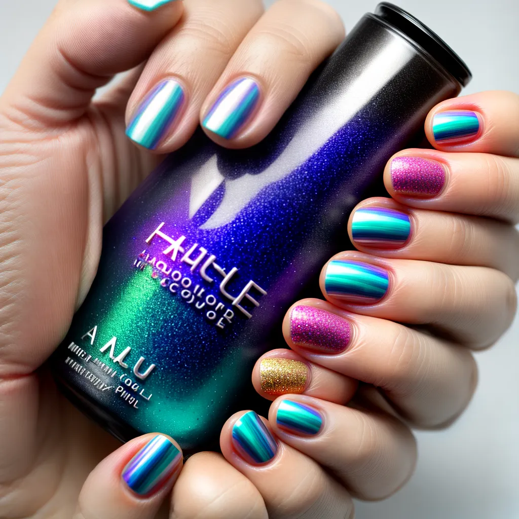 unhas vidro quebrado cores