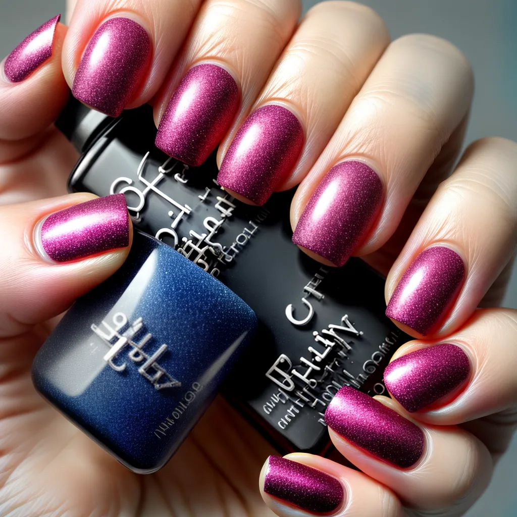 unhas quebradas efeito vidro brilhante