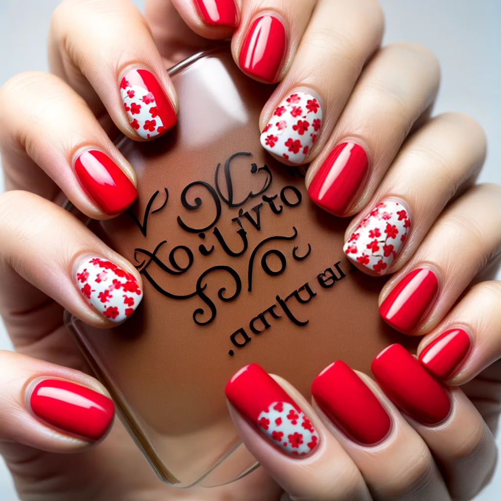 unhas manicure pin up vermelho