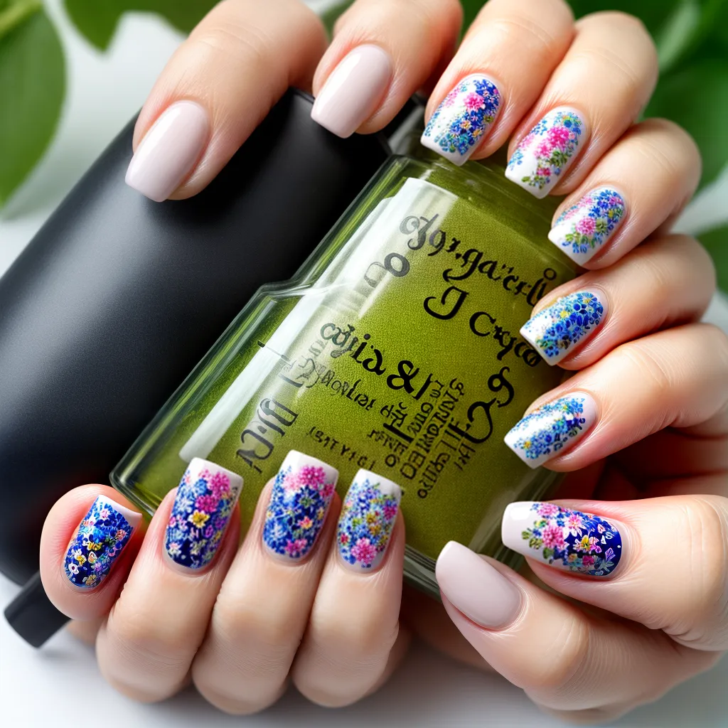 unhas decoradas jardim encantador unhas decoradas jardim encantador