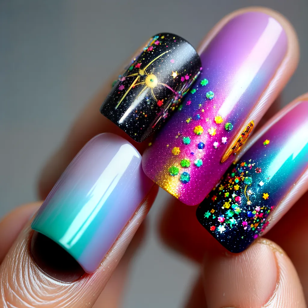 unhas surrealismo design vibrante