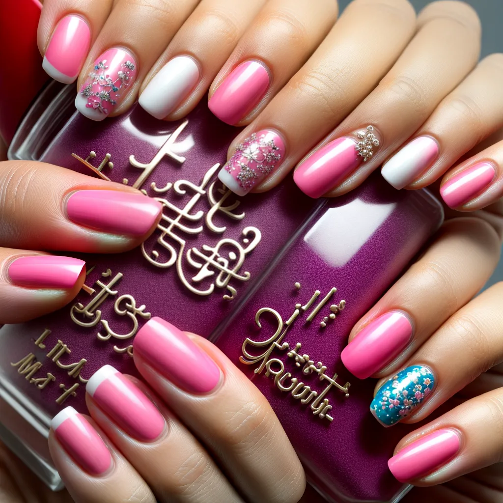 unhas orientais flores dragoes