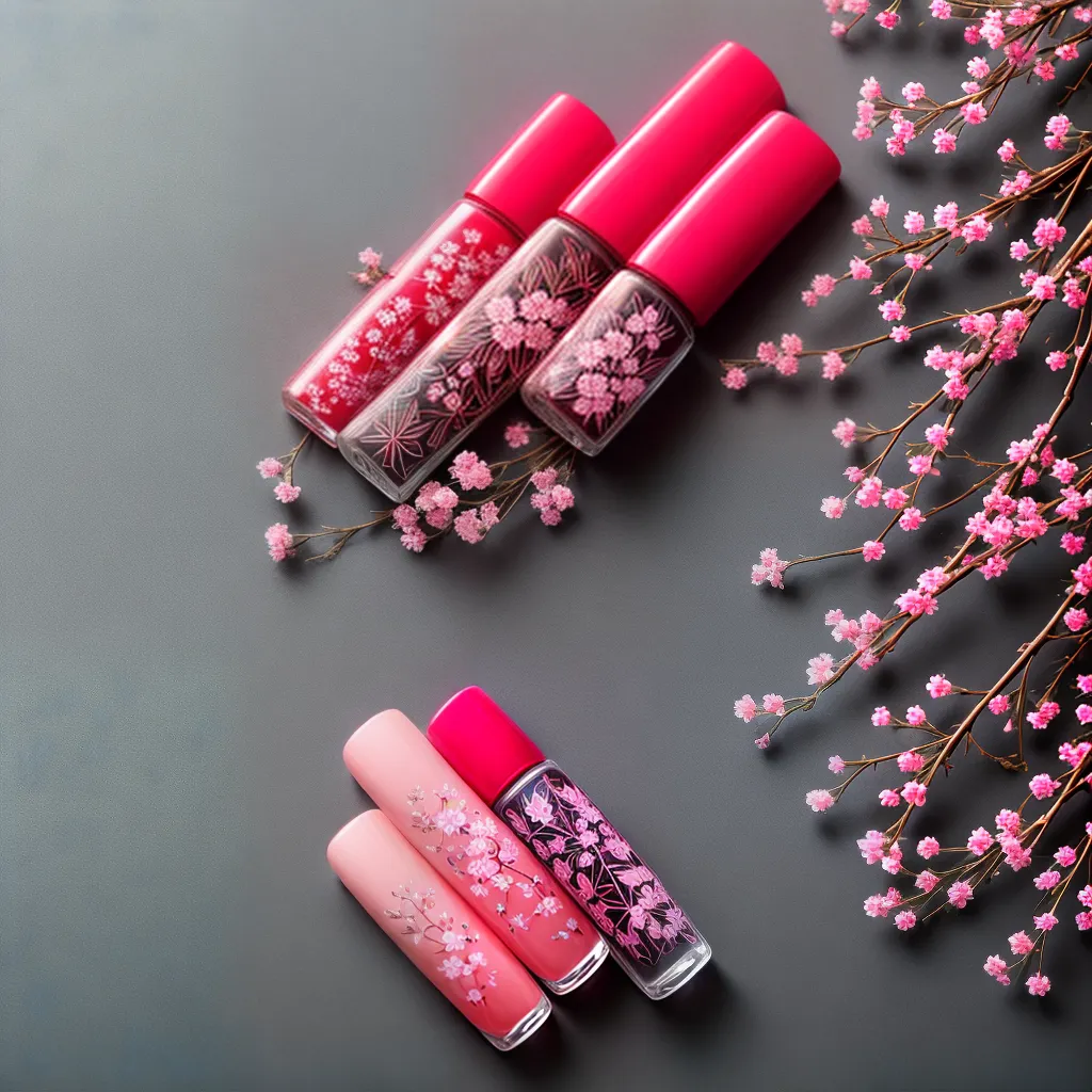 unhas japonesas arte cerejeiras geishas