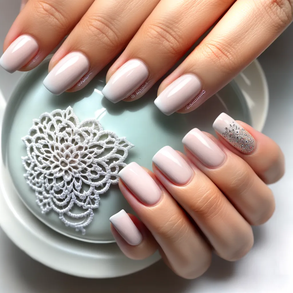 unhas manicure lace delicada