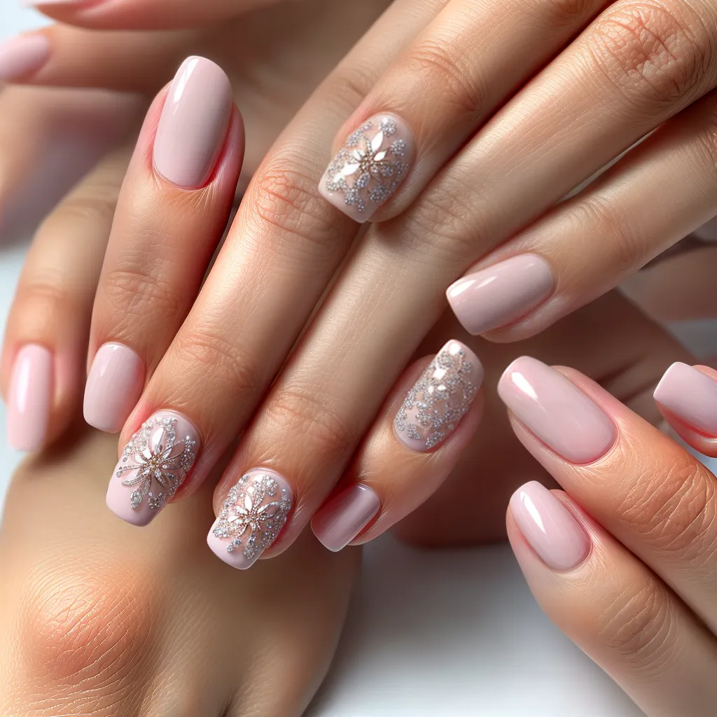 unhas manicure renda delicada