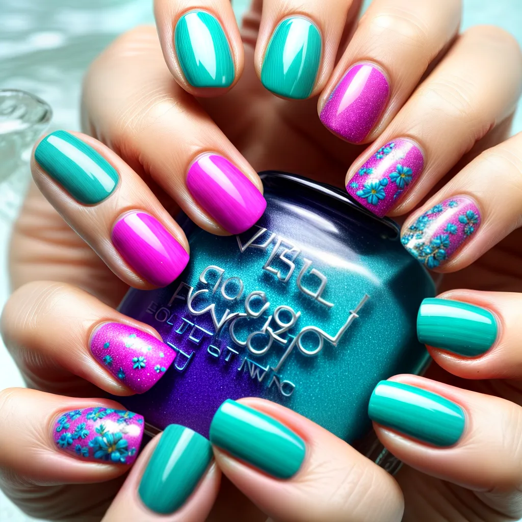 unhas artisticas agua criatividade unhas artisticas agua criatividade