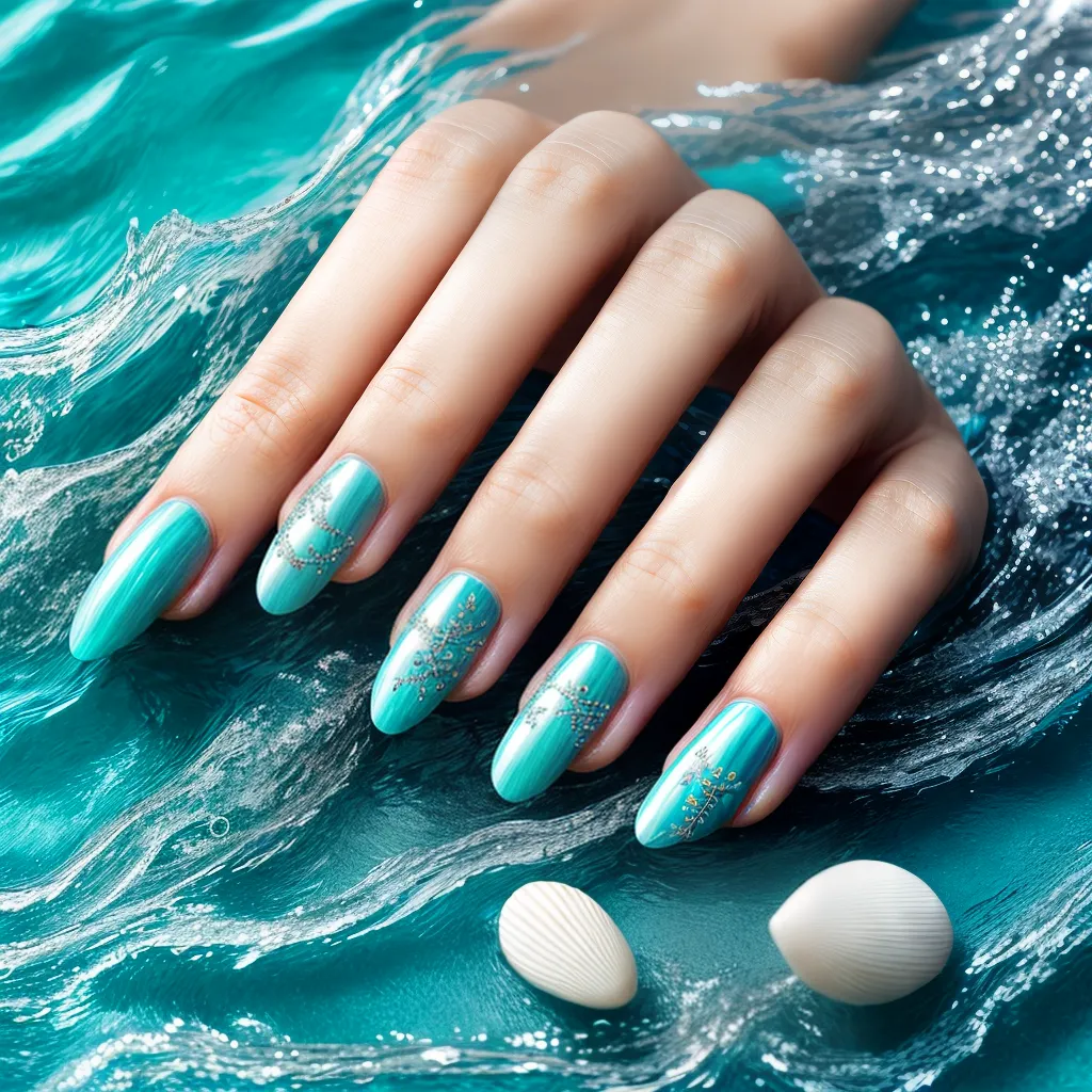 unhas artisticas tema agua unhas artisticas tema agua