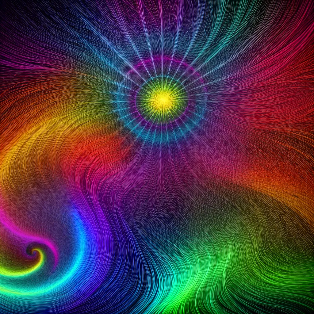 arte unhas psicodelica cores padrao