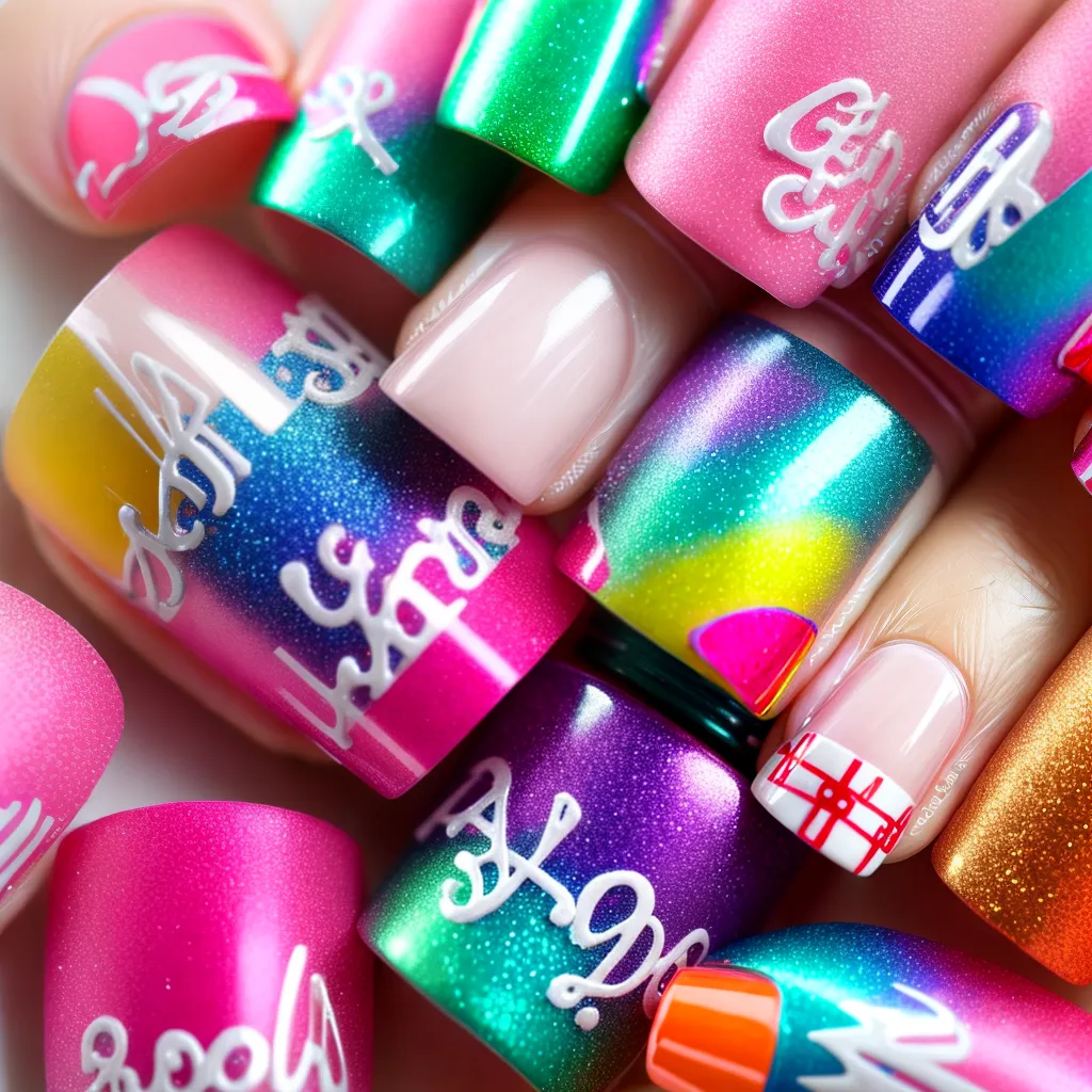 unhas artisticas sono pijama festa
