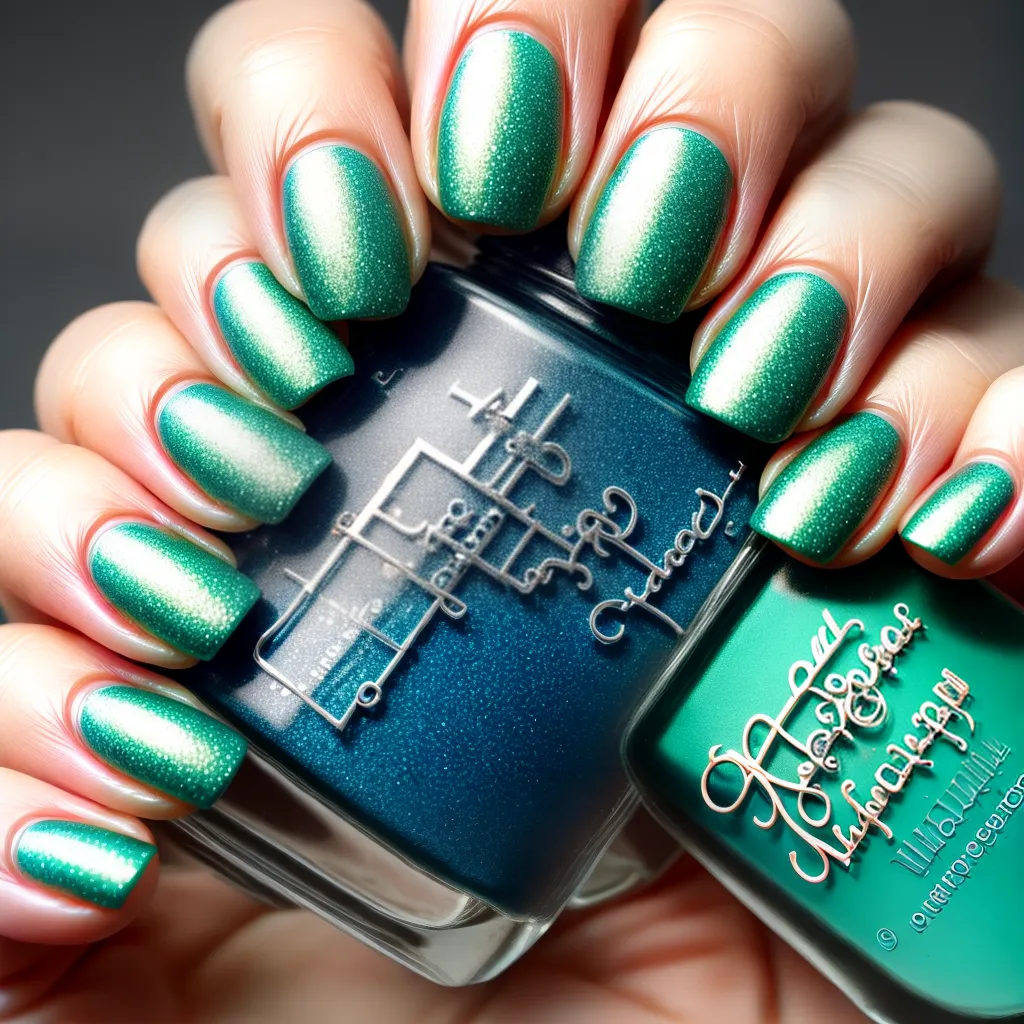 unhas manicure sereia escamas perolas