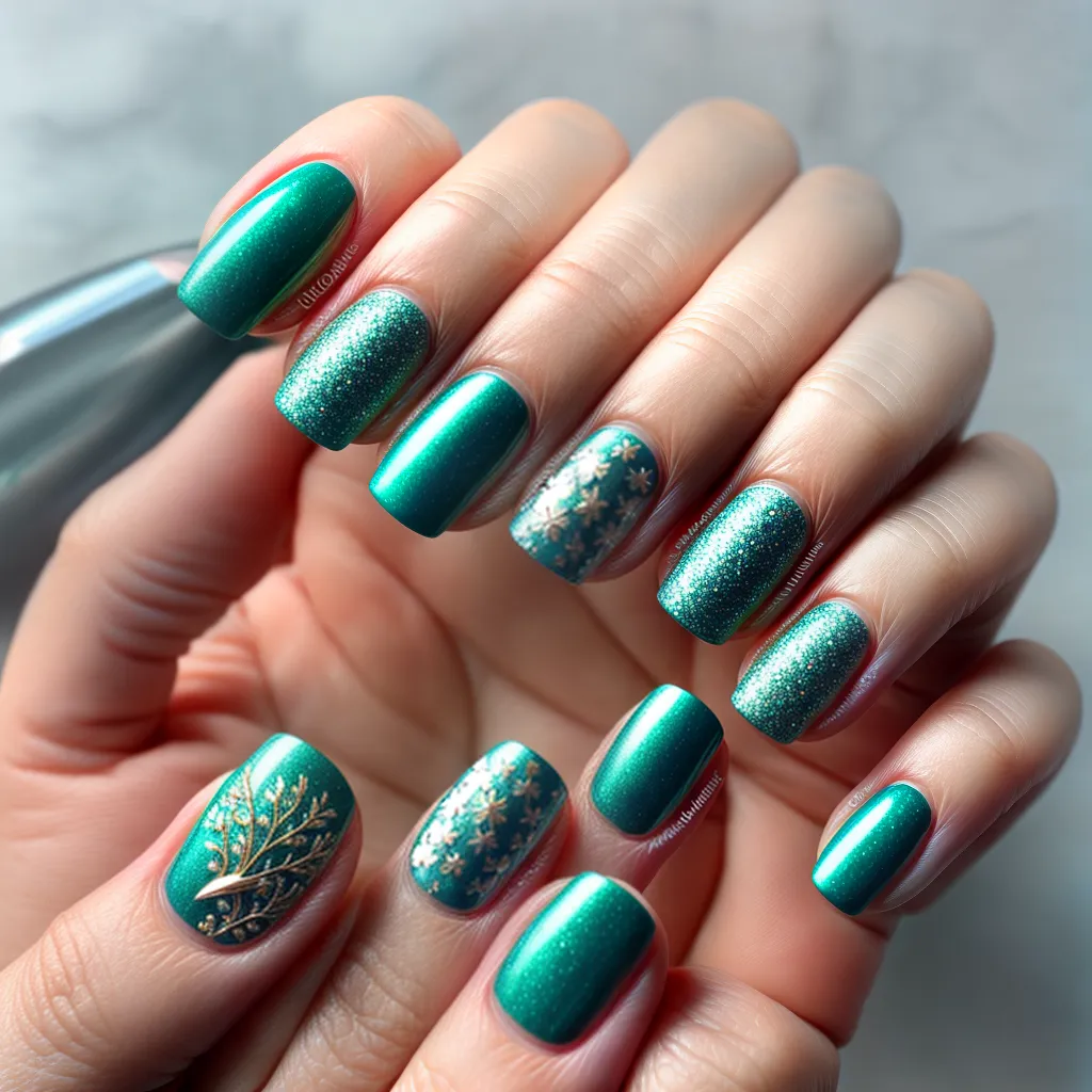 unhas manicure mermaid princesa