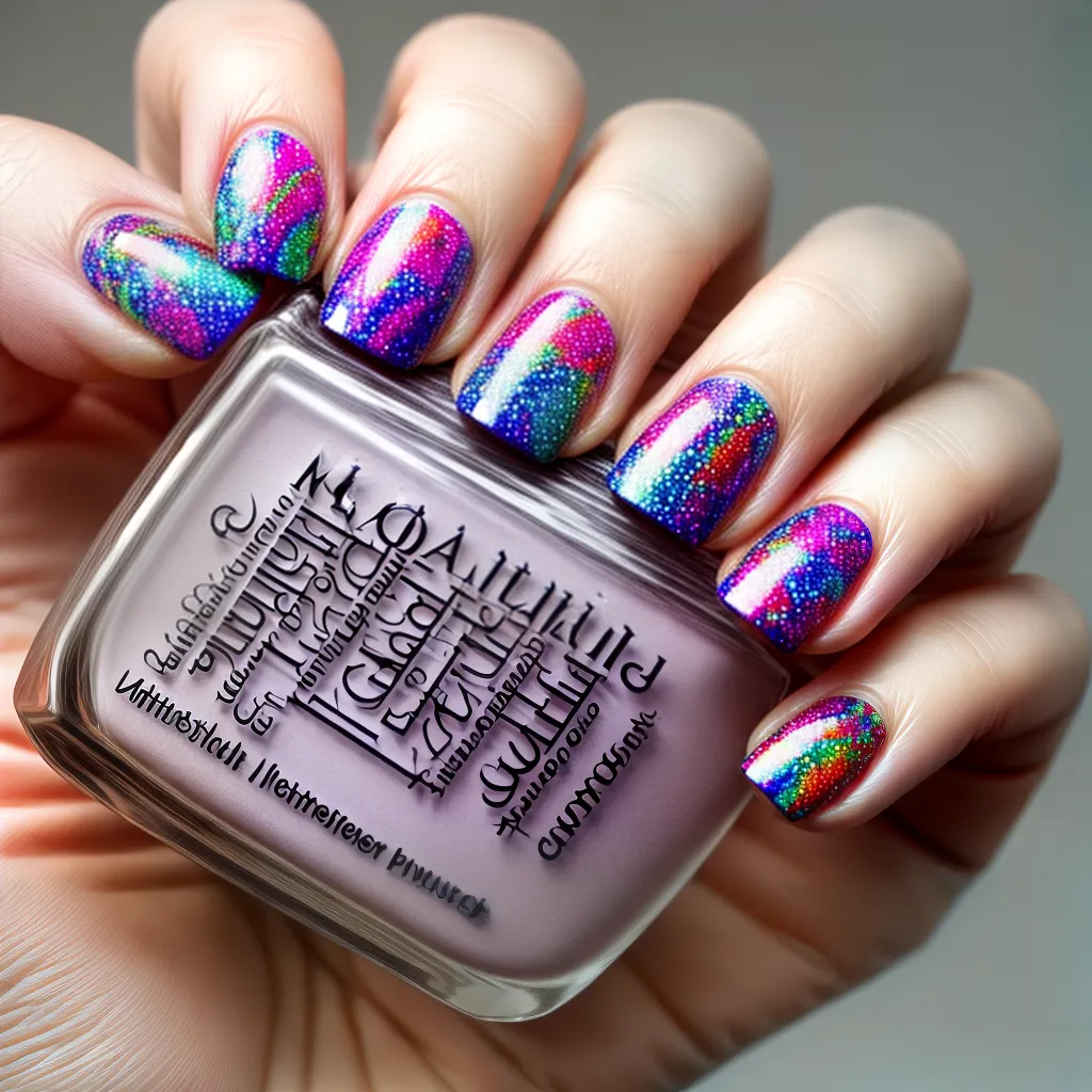 unhas ilusao optica design colorido