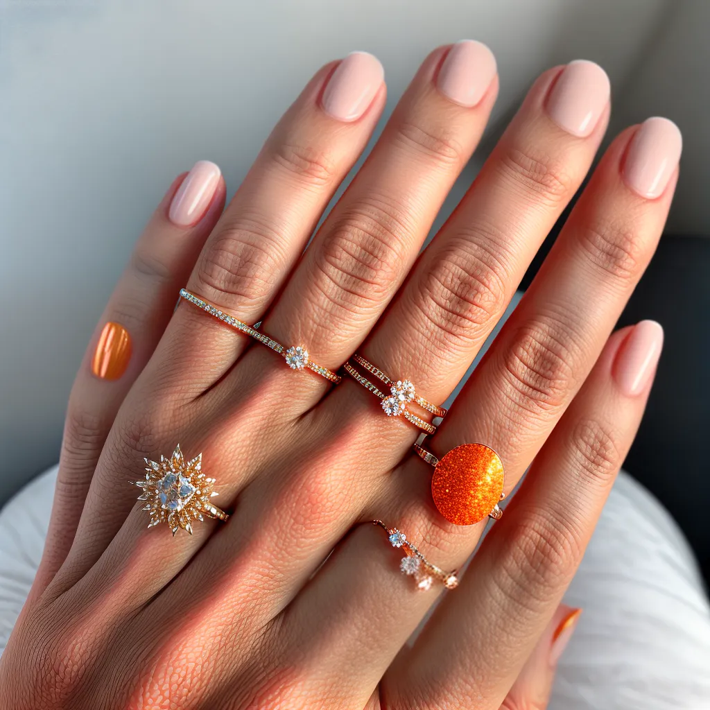 unhas artisticas por do sol