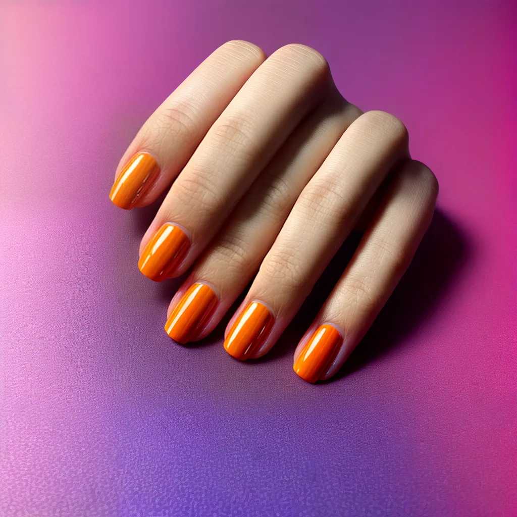unhas manicure por do sol