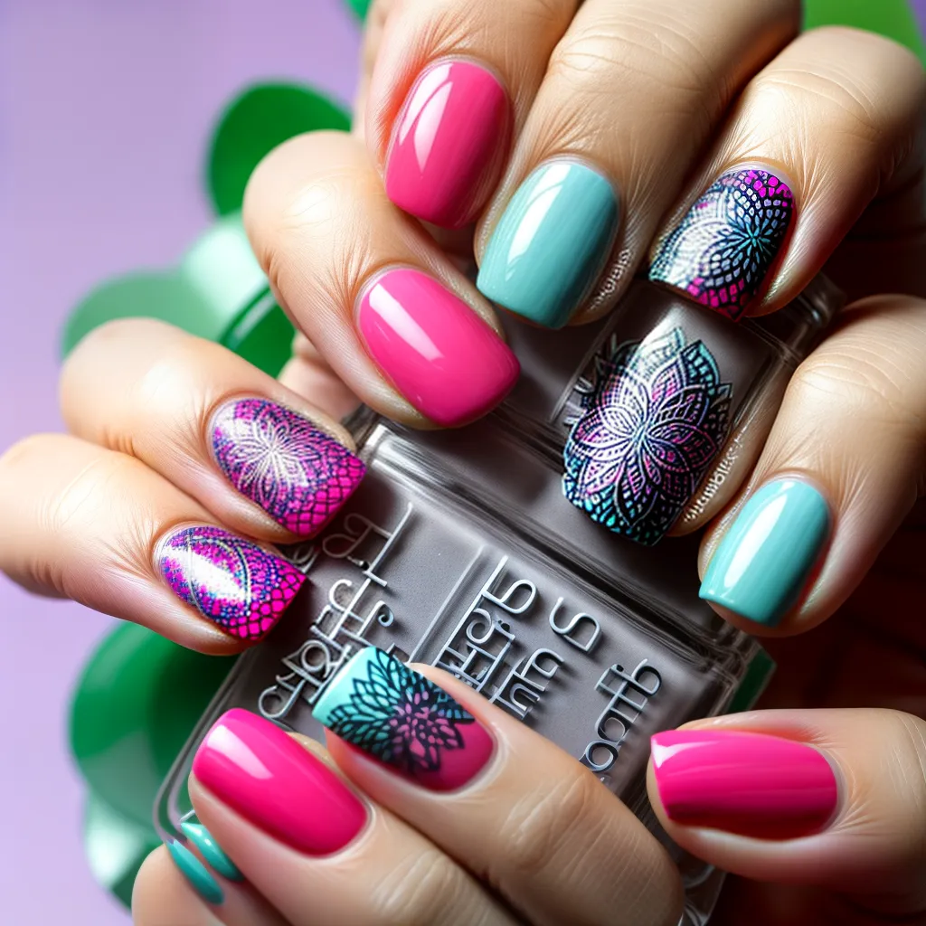unhas mandala coloridas artisticas unhas mandala coloridas artisticas