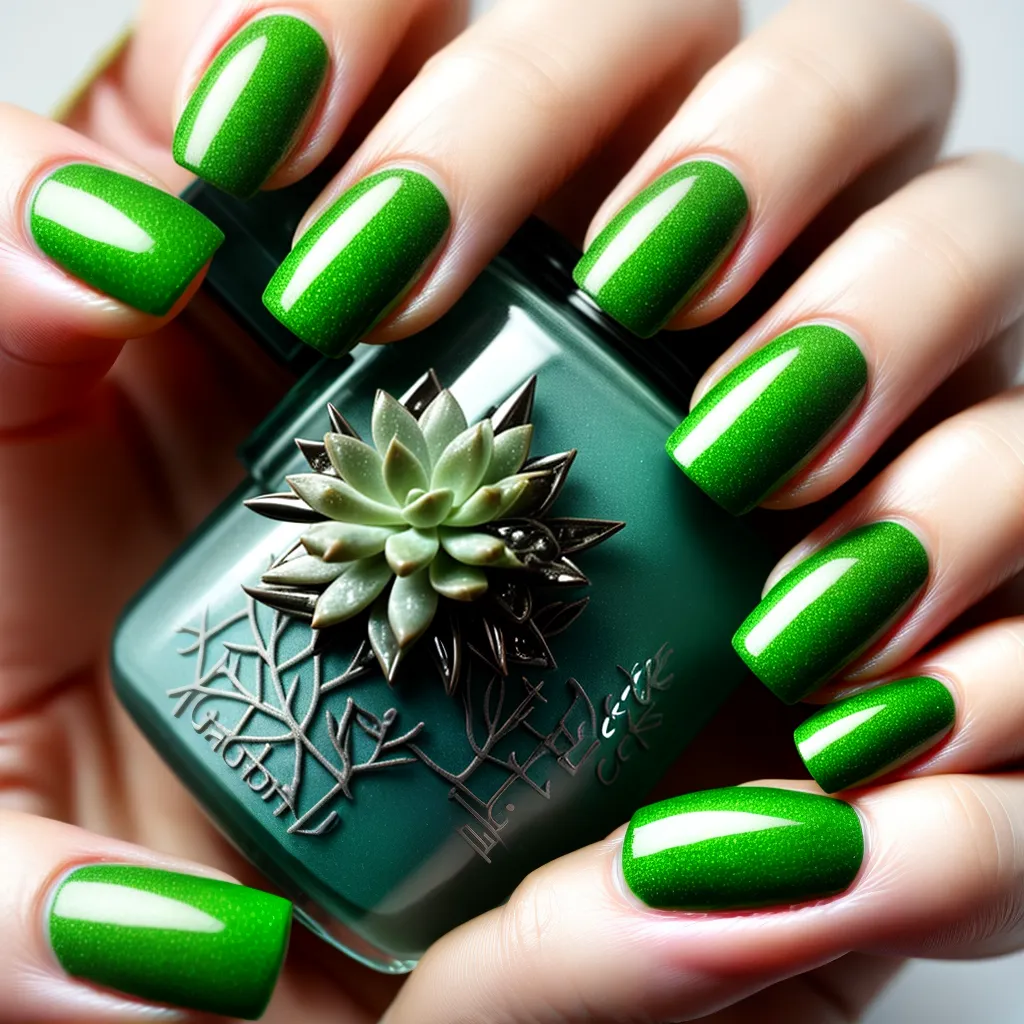 unhas decoradas cactos suculentas