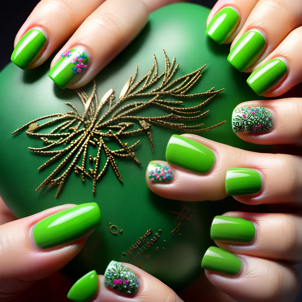 unhas decoradas cactos suculentas 1